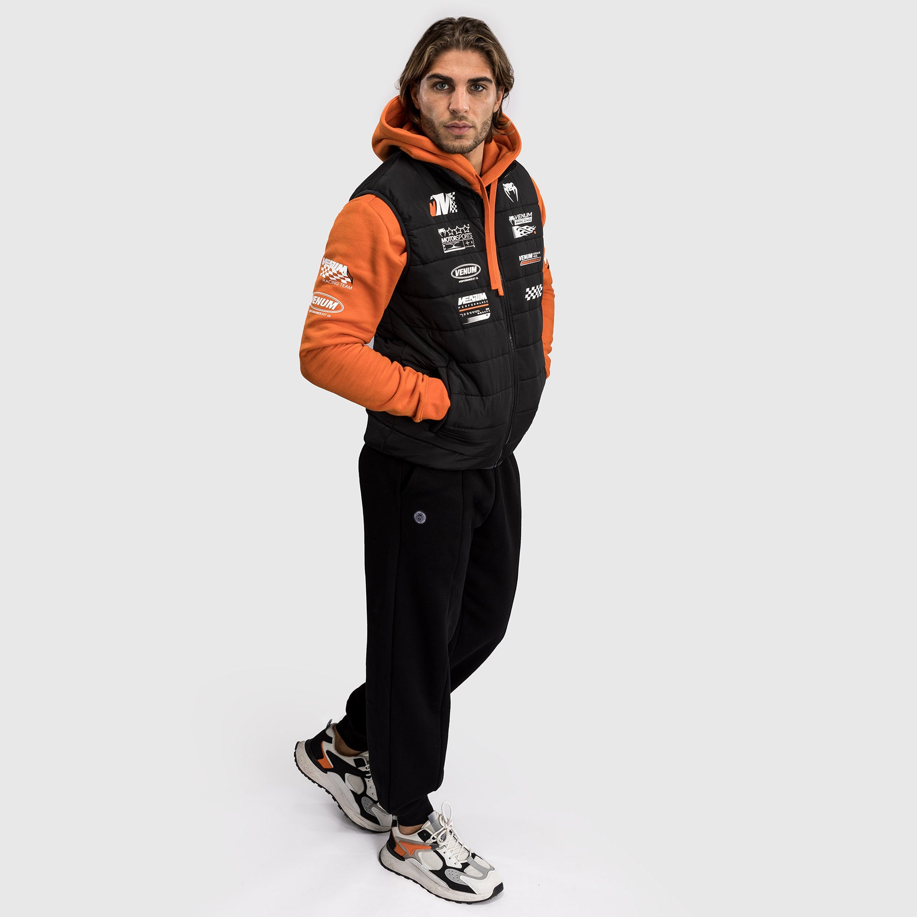 venum-motorsport-daunenjacke-rmellose-steppjacke-tiefschwarz image 7