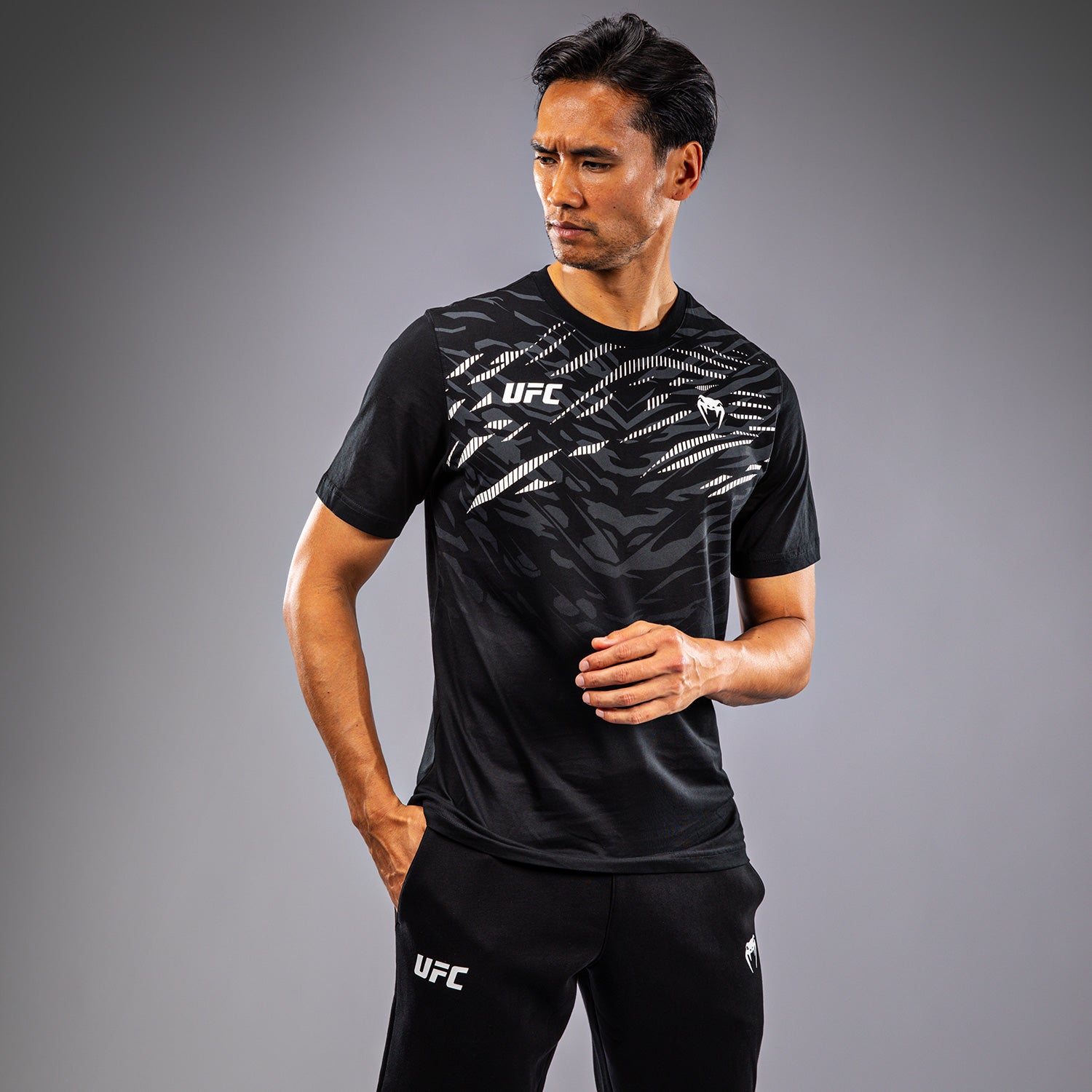ufc-fusion-by-venum-replica-t-shirt-herren-kurzarm-schwarz image 4