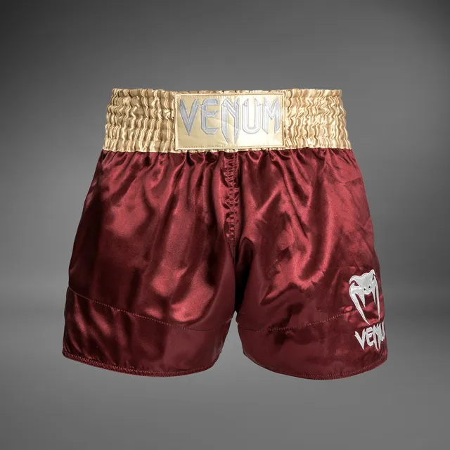 venum-classic-muay-thai-shorts-burgund-gold-wei image 1
