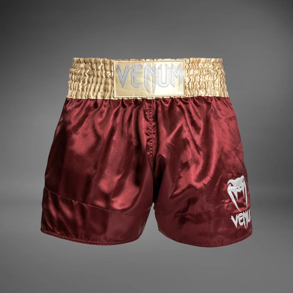 venum-classic-muay-thai-shorts-burgund-gold-wei image 1