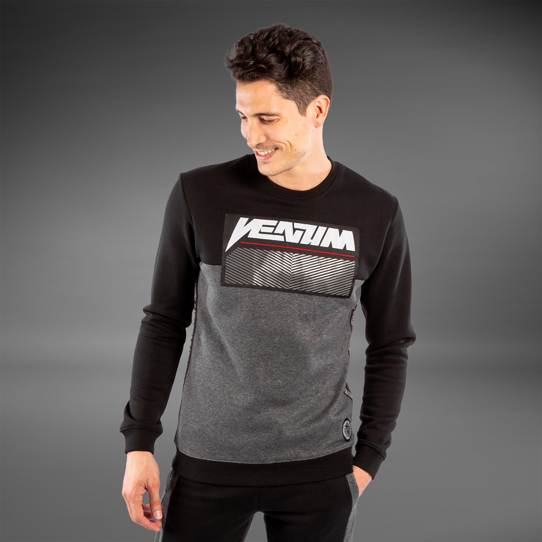 venum-rafter-sweatshirt-herren-dunkelgrau-meliert image 1