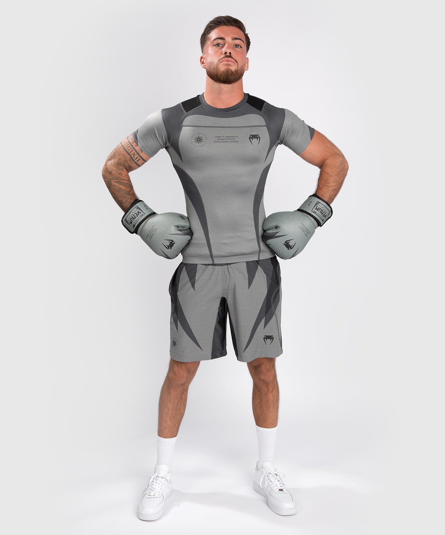 venum-stone-compression-shirt-kurzarm-mineralgr-n image 1