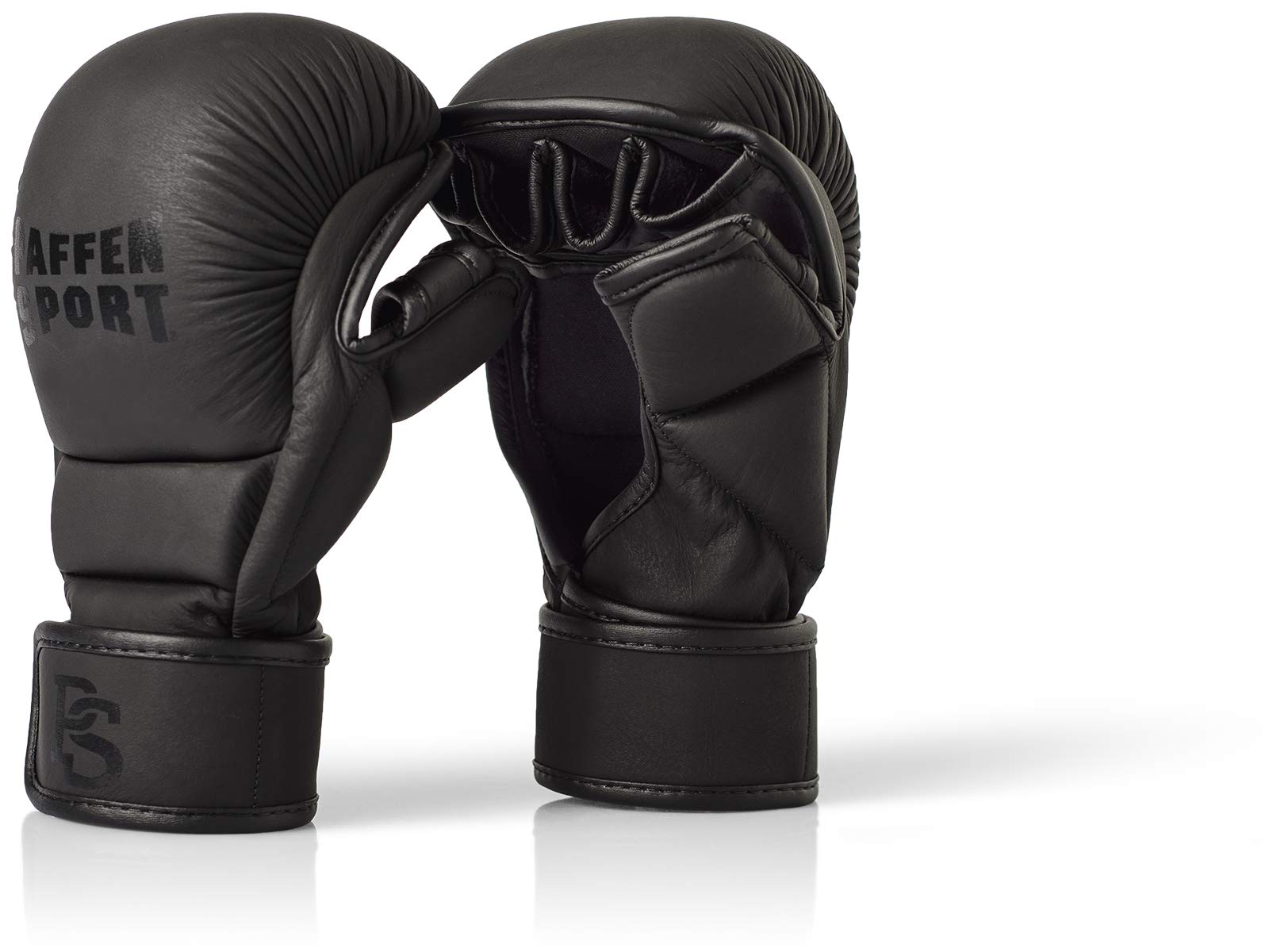 paffen-sport-contact-shield-mma-handschuhe-6-oz-schwarz-metallic-s-m-bis-l-xl image 1