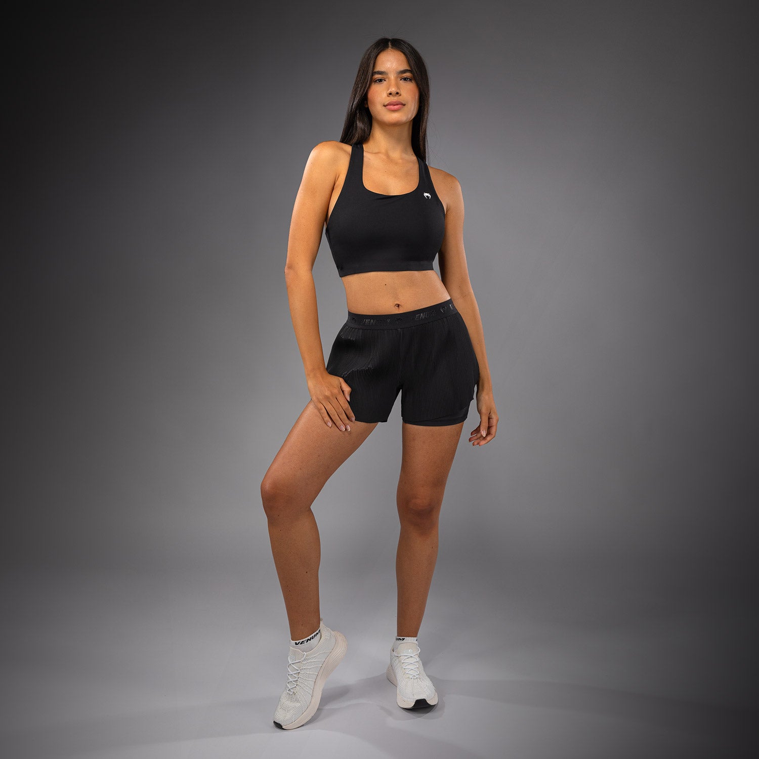 venum-flowfit-damen-trainingsshorts-schwarz image 6
