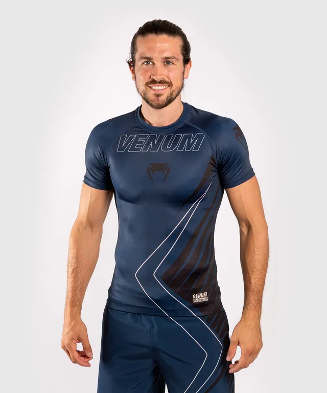 venum-contender-5-0-rashguard-kurzarm-marineblau-sand image 1