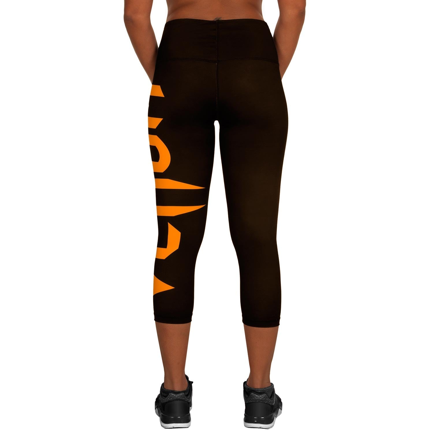 venum-giant-kurze-leggings-crops-schwarz-orange image 3