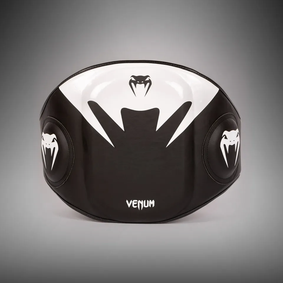 venum-elite-coaching-pads-leder-mini-paar-schwarz-wei image 1
