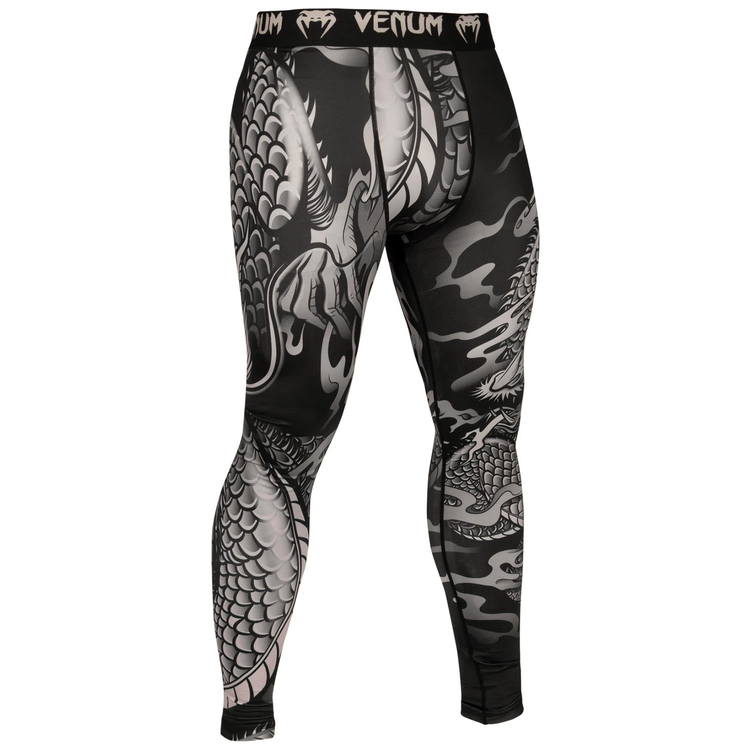 venum-dragon-s-flight-kompressionshose-schwarz-sand image 1