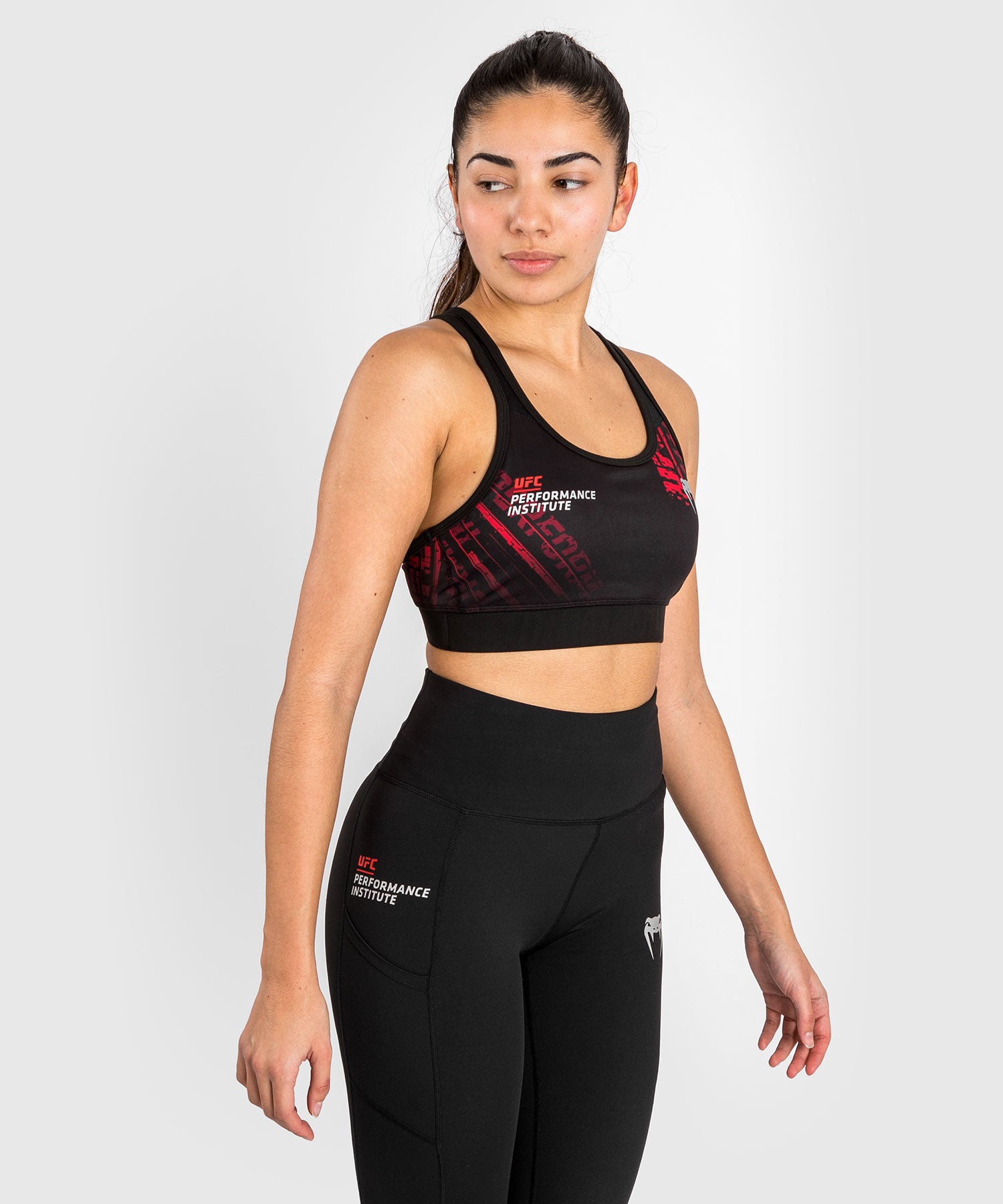 venum-ufc-performance-institute-2-0-sport-bh-damen-schwarz-rot image 3