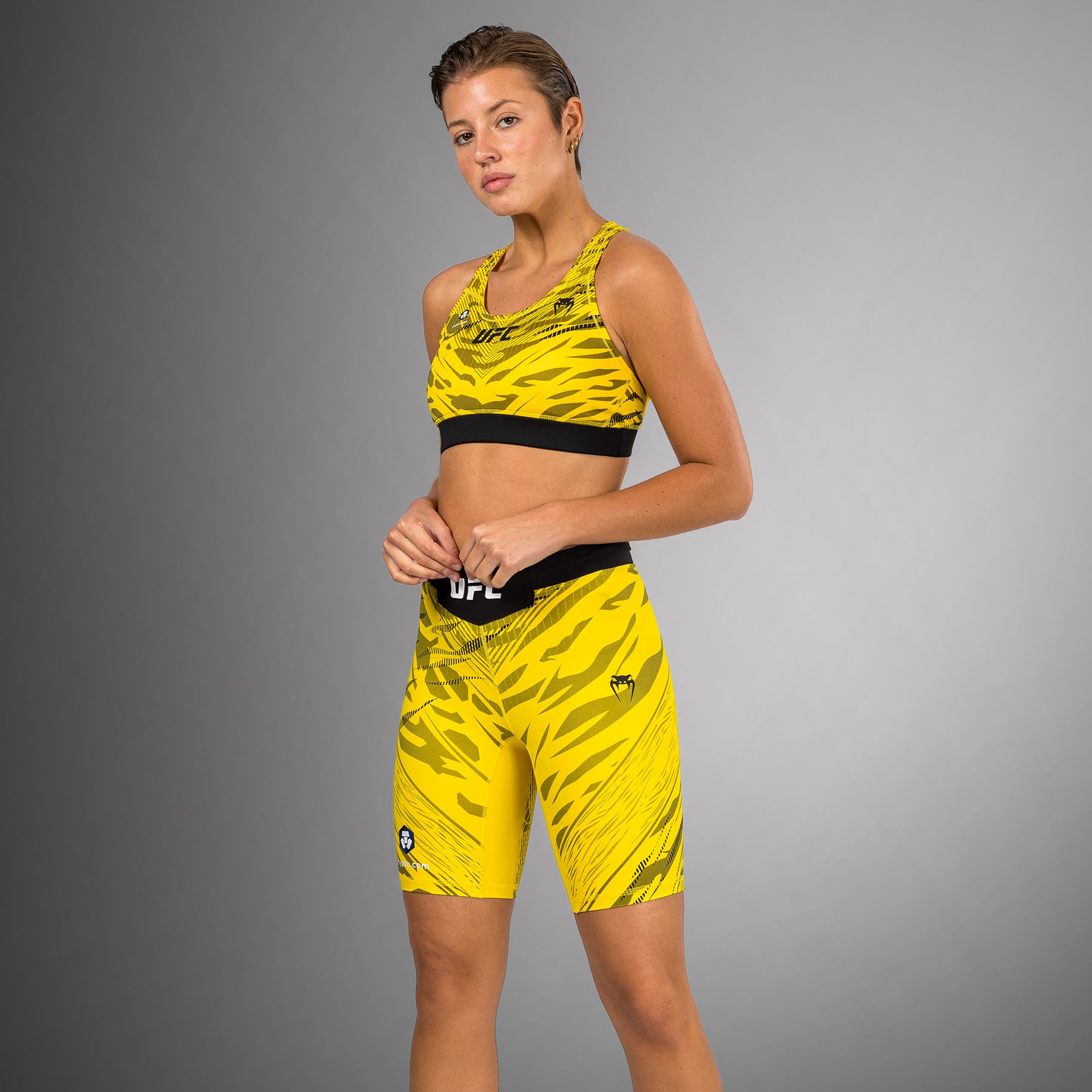 venum-ufc-fusion-authentic-fight-night-vale-tudo-short-long-fit-damen-gelb image 3