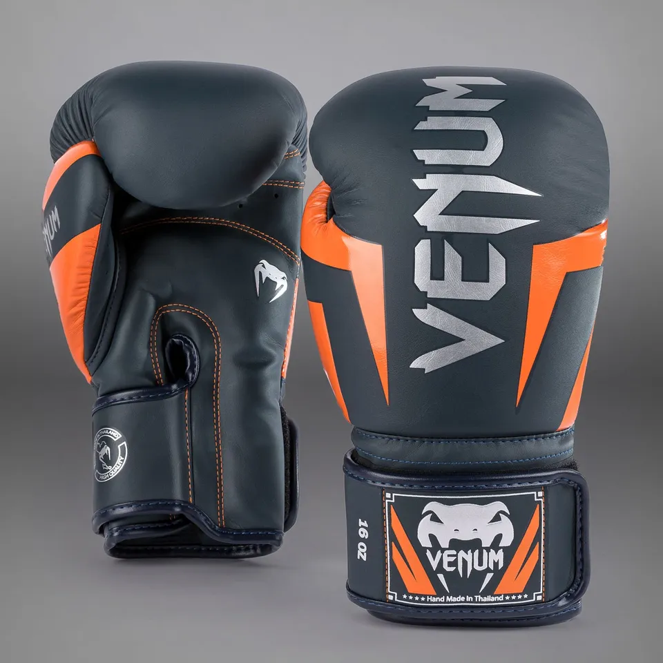 venum-elite-boxhandschuhe-navy-silber-orange image 1