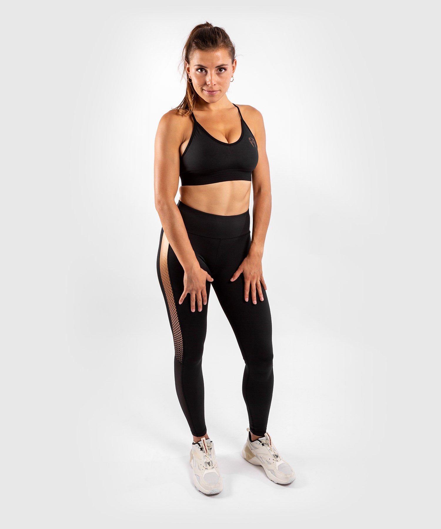 venum-tecmo-sport-bh-damen-schwarz-bronze image 7