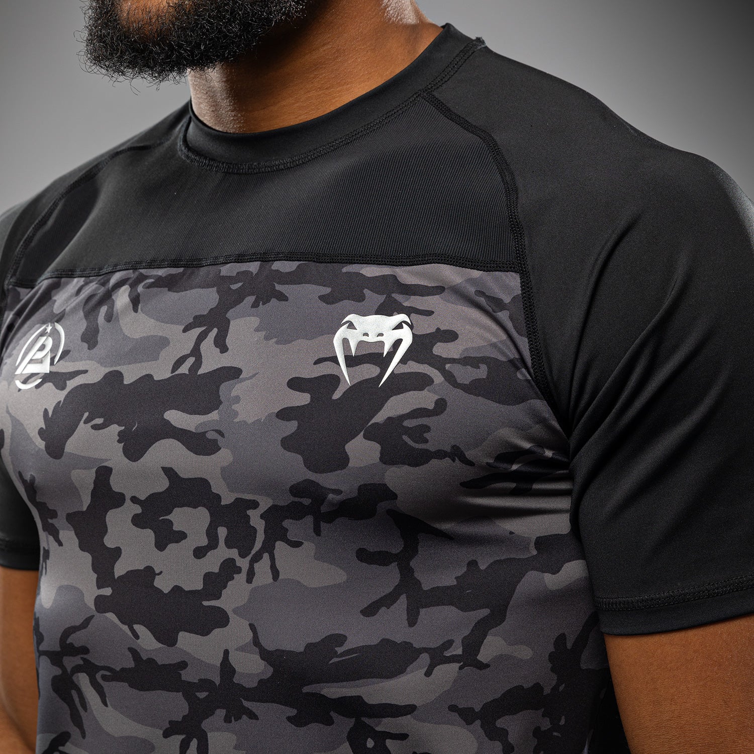venum-x-polaris-dry-tech-t-shirt-herren-schwarz-grau image 7