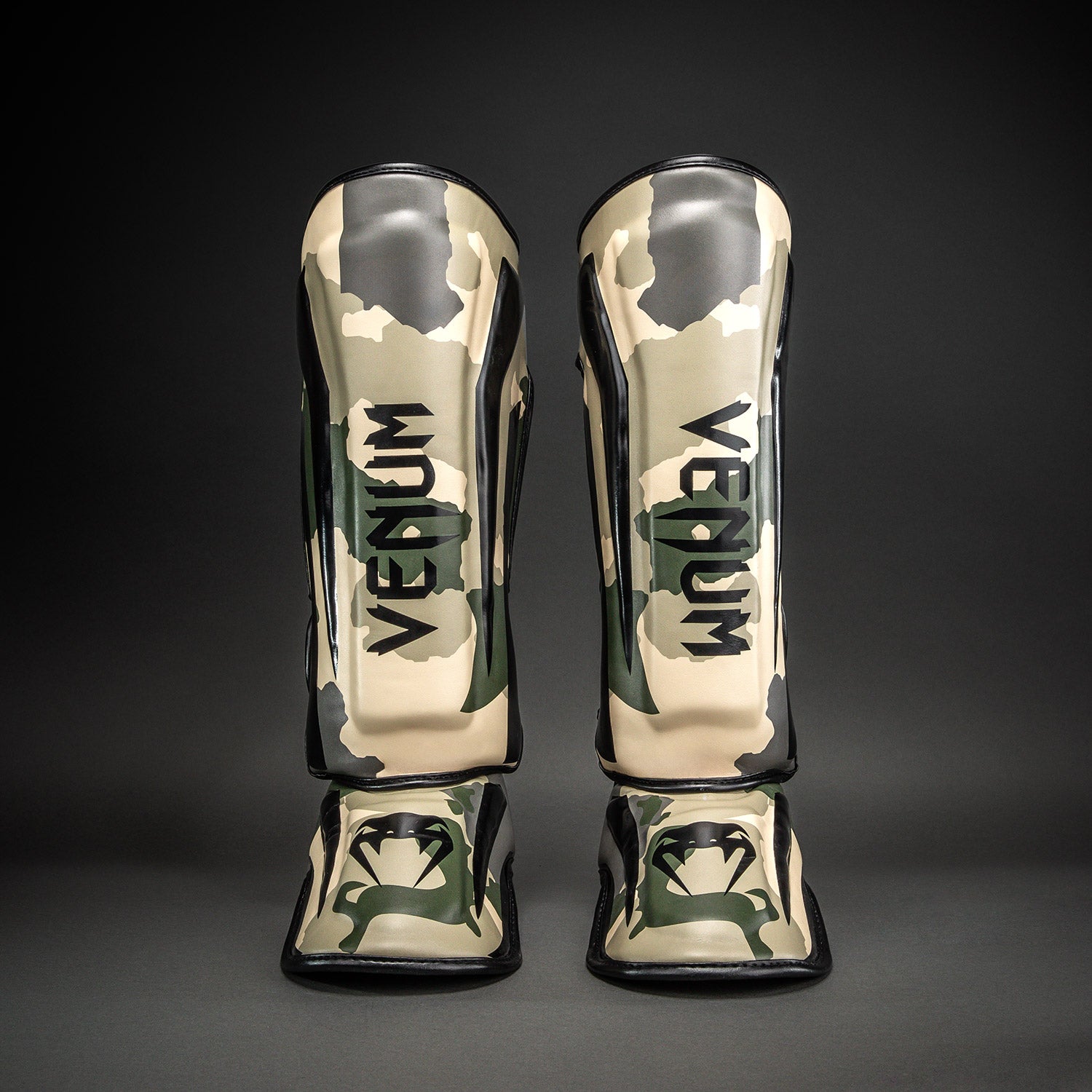 venum-elite-schienbeinschoner-khaki-cremewei image 1