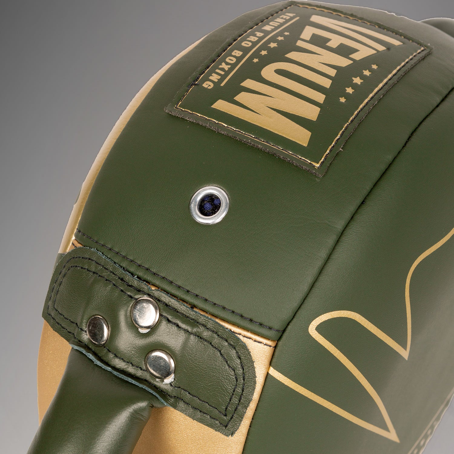 venum-pro-boxing-rundschlag-schild-pratze-khaki-gold image 5