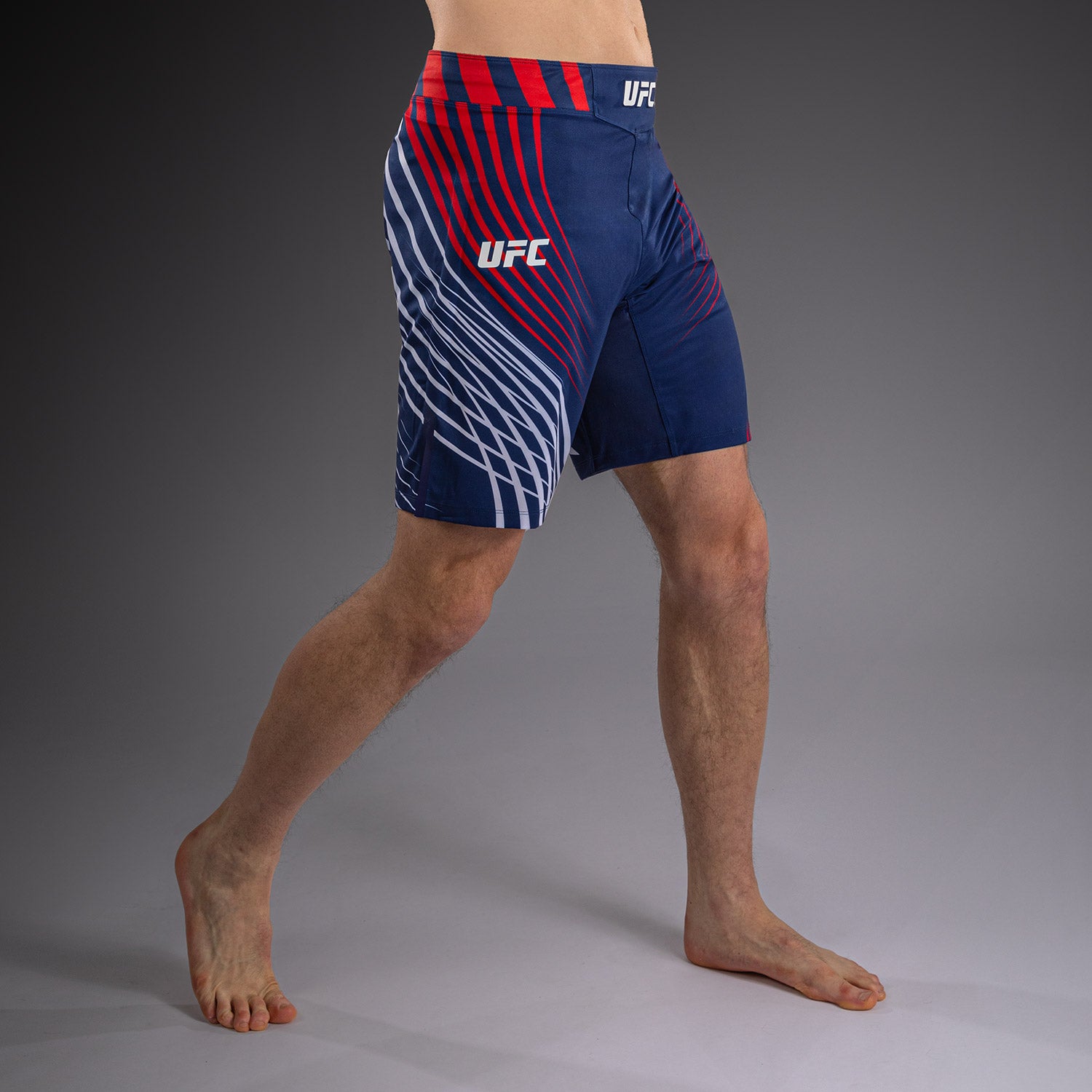 ufc-freedom-250-by-venum-authentic-fight-night-fightshorts-long-fit-blau-f-r-her image 4