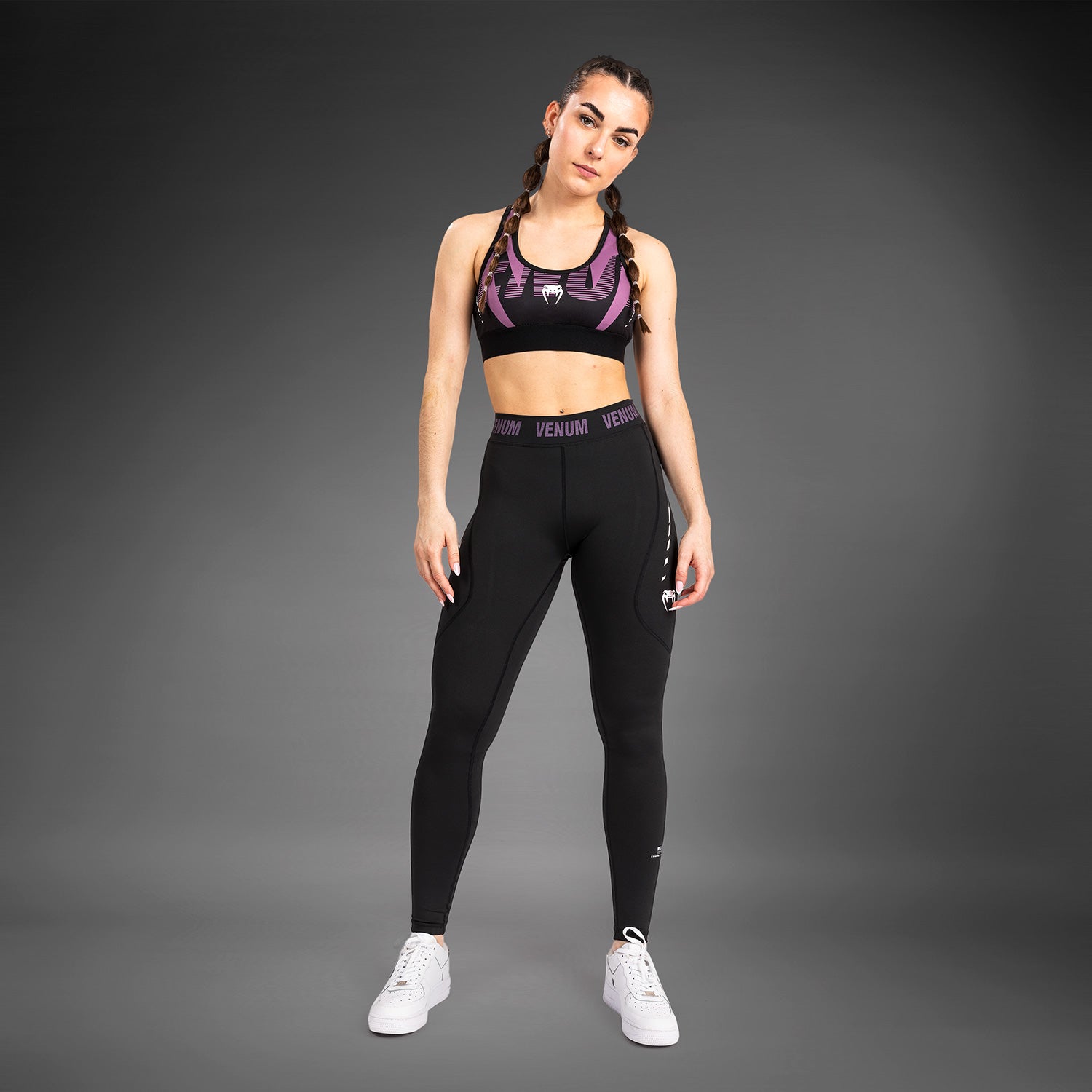 venum-adrenaline-damen-leggings-purple-schwarz image 3