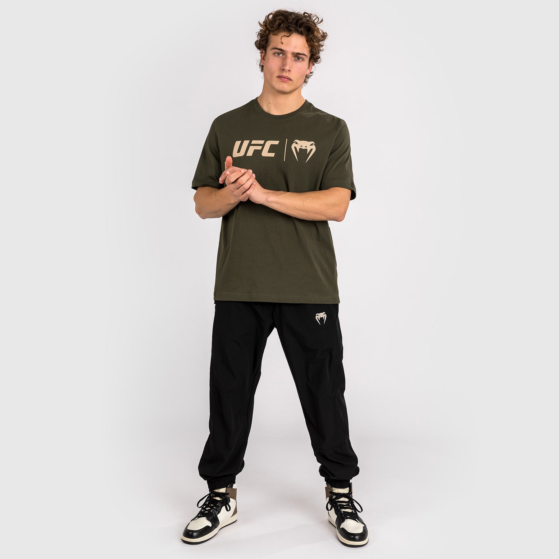 ufc-venum-classic-t-shirt-khaki-bronze-herren image 4