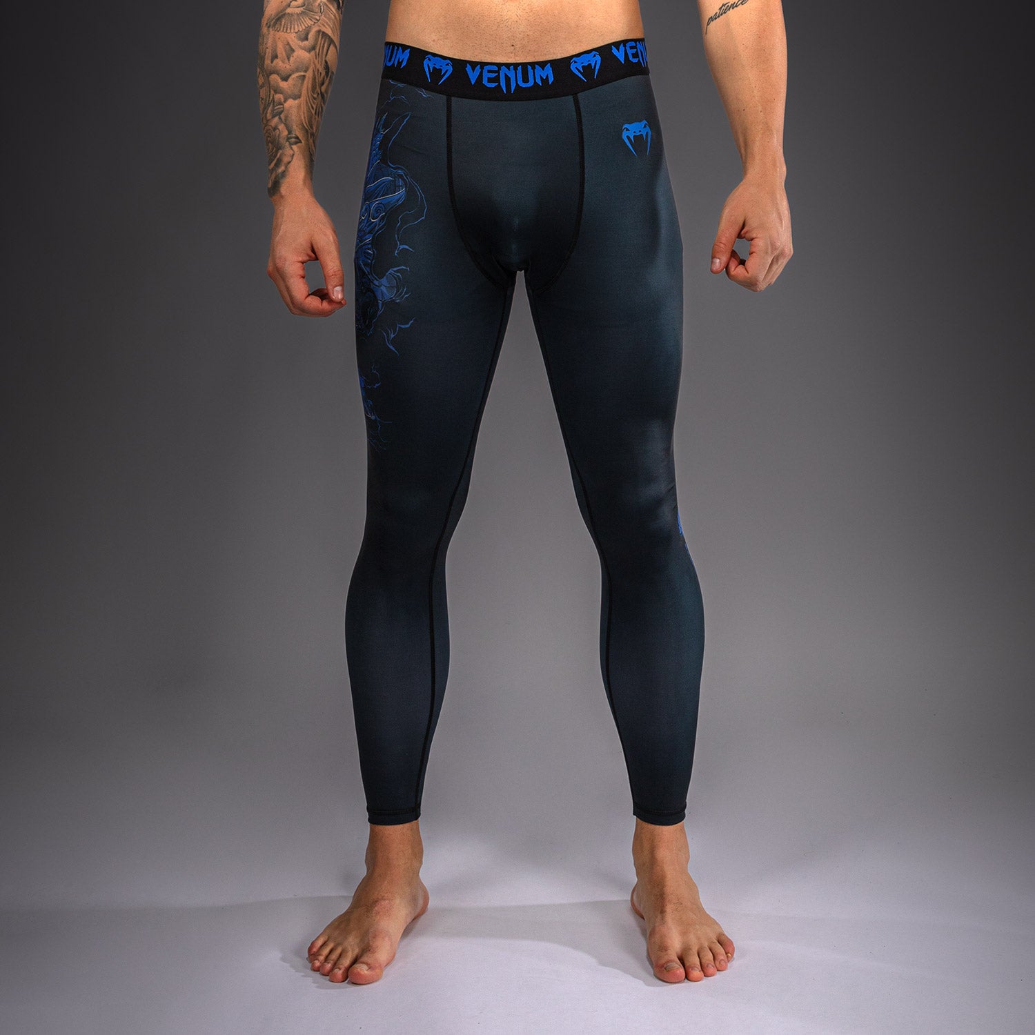 venum-thunder-dragon-spats-herren-kompressionstights-schwarz-k-nigsblau image 1