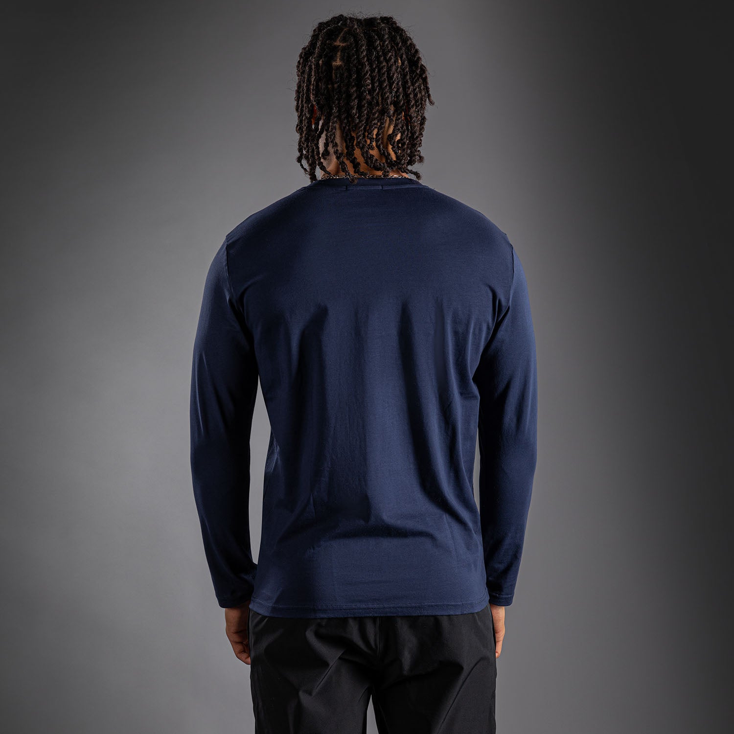 venum-lineup-langarm-t-shirt-herren-marineblau-wei image 3