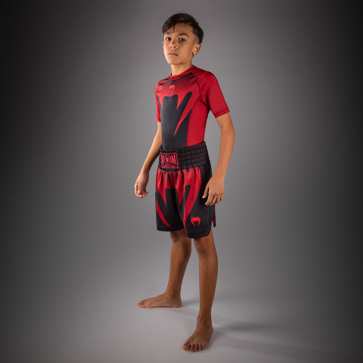 venum-attack-kids-boxshorts-schwarz-rot image 7