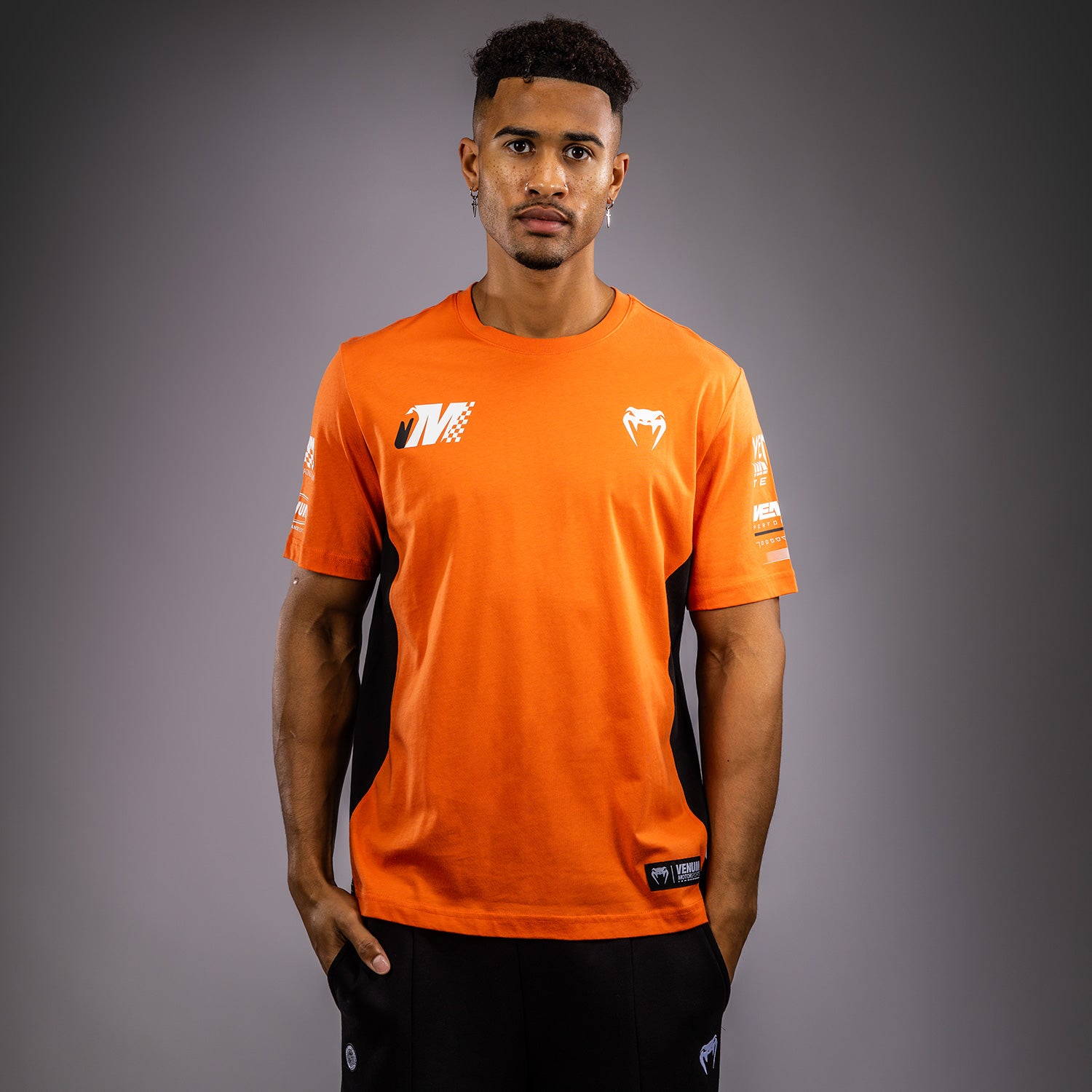 venum-motorsport-t-shirt-tangerine-orange-herren image 2