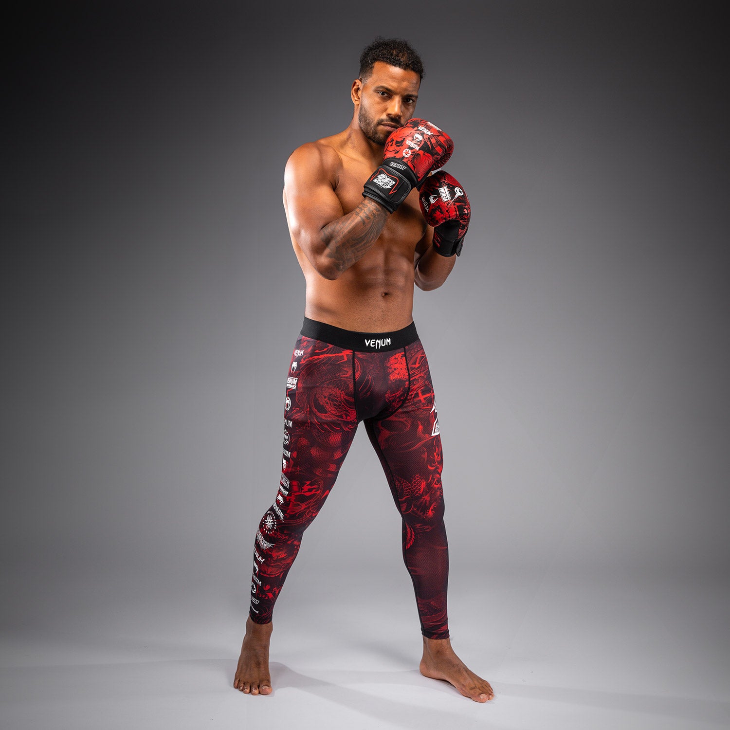 venum-20th-anniversary-spats-herren-schwarz-rot image 7