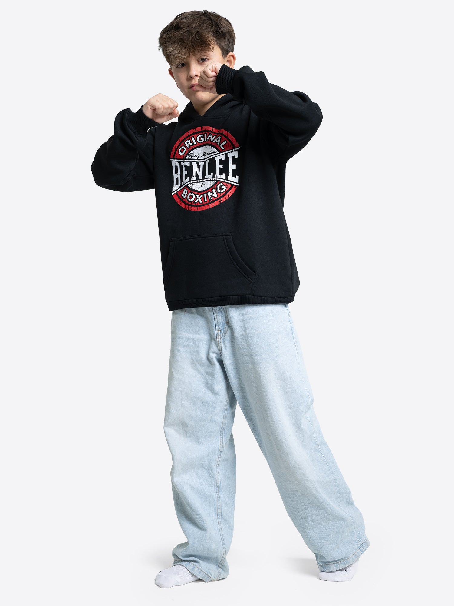 benlee-notton-kinder-hoodie-mit-kapuze-vintage-kreislogo-und-k-ngurutasche image 2