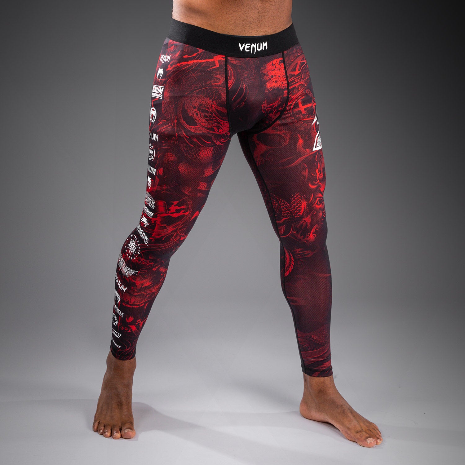venum-20th-anniversary-spats-herren-schwarz-rot image 4