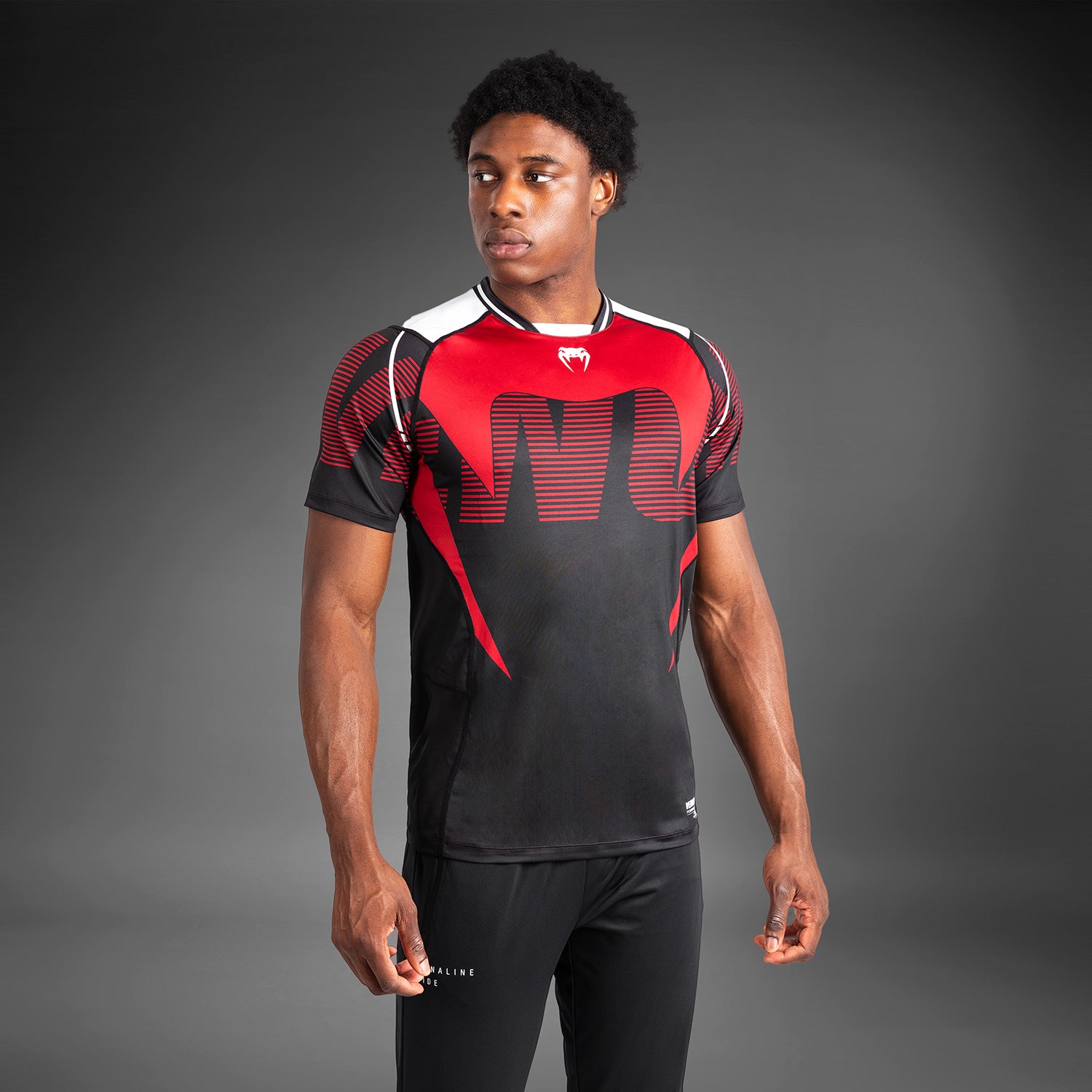 venum-adrenaline-dry-tech-t-shirt-herren-rot-schwarz image 4