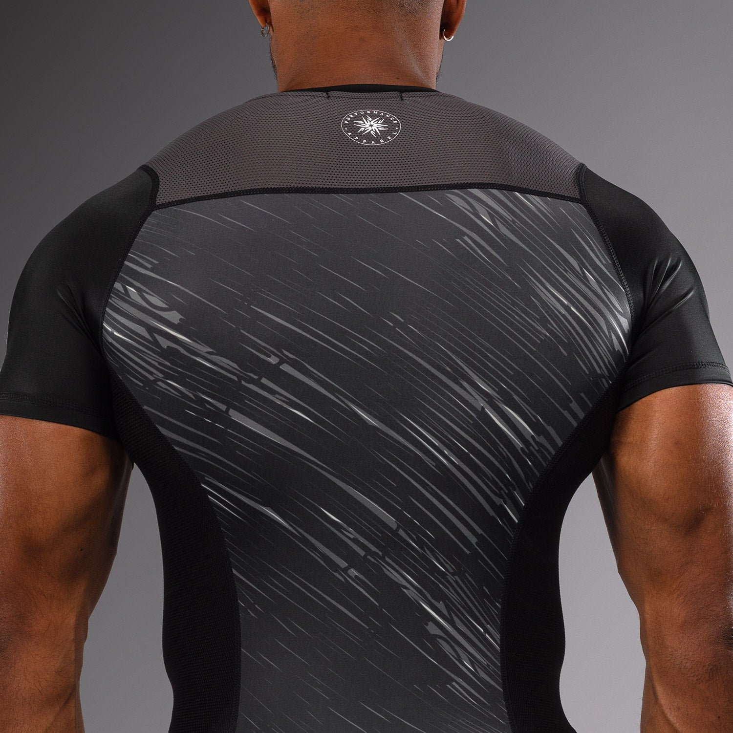 venum-rapid-kurzarm-rashguard-schwarz-sturmgrau image 3