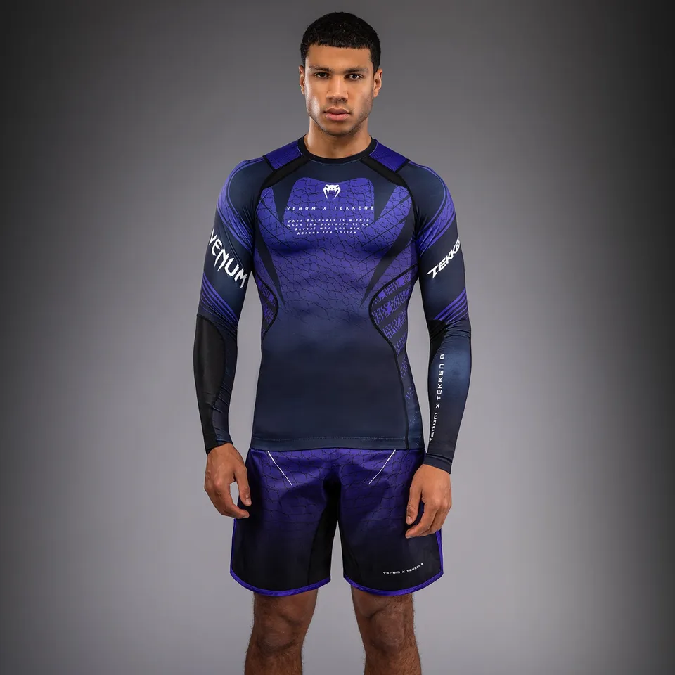 venum-x-tekken-8-langarm-rashguard-kazuya-schwarz-lila image 1