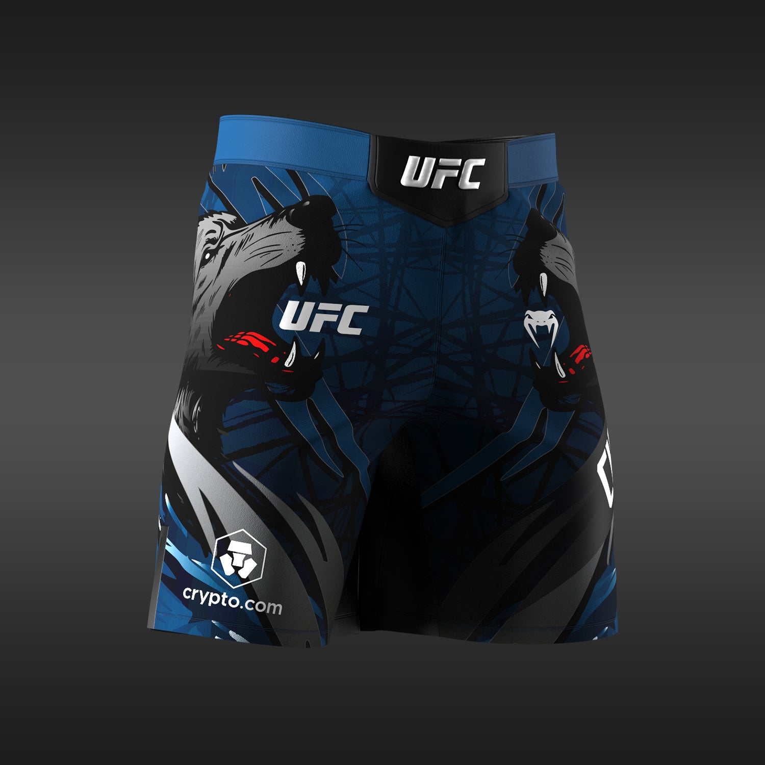 venum-ufc-unrivaled-by-venum-khamzat-chimaev-kampfshorts-lange-passform-blau image 2