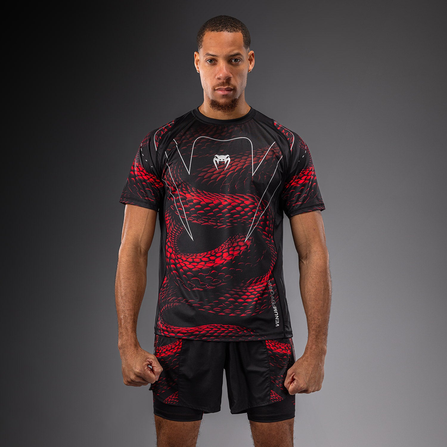 venum-matupa-dry-tech-t-shirt-schwarz-rot-silber image 1