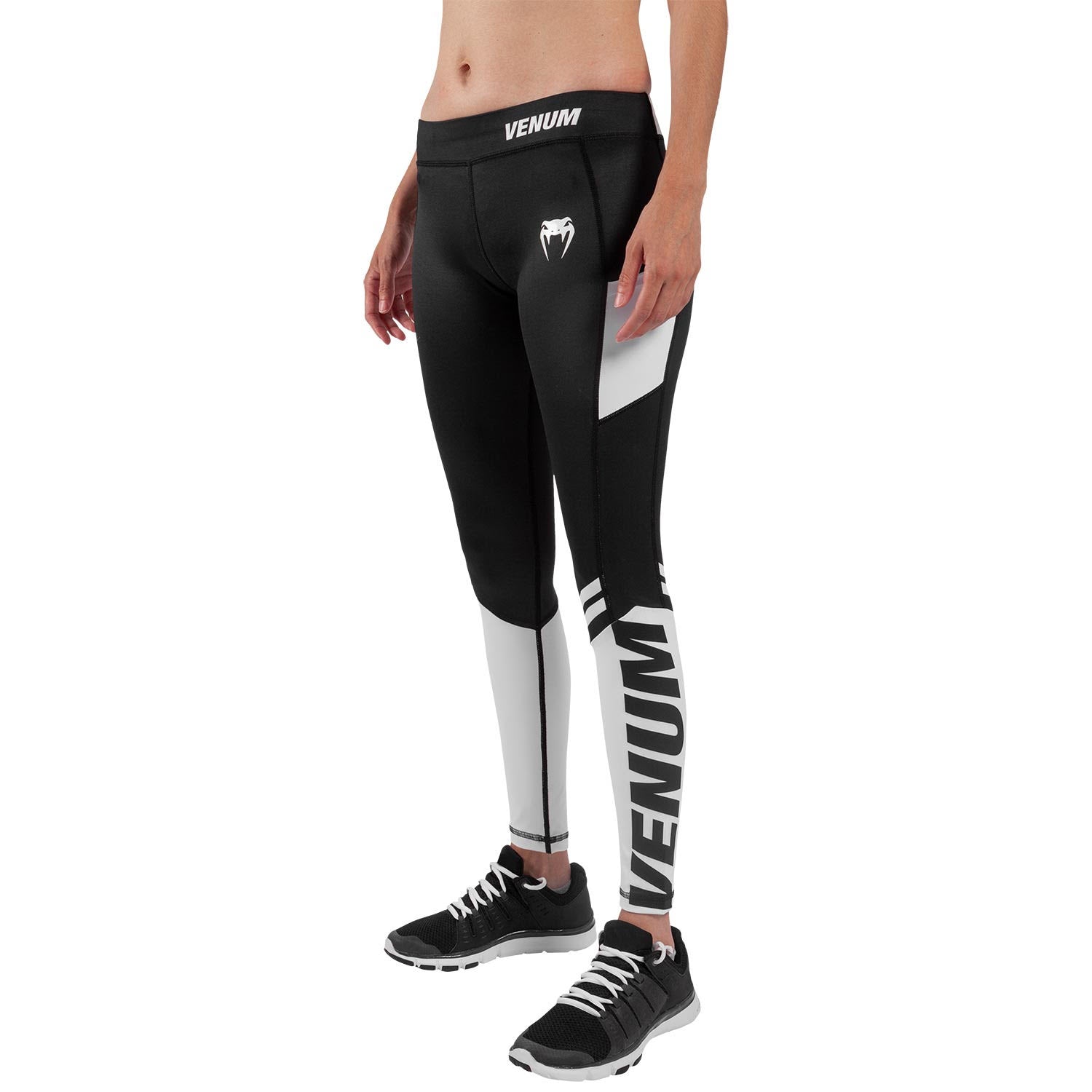 venum-power-2-0-leggings-damen-schwarz-wei image 2