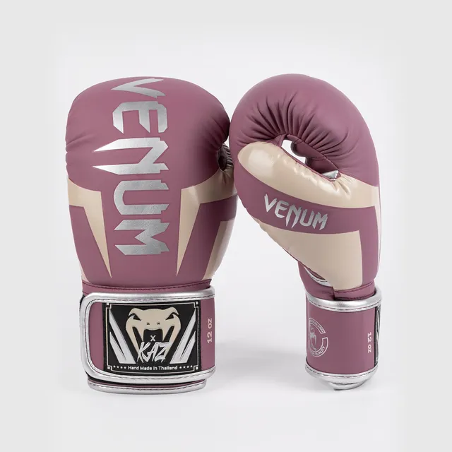 venum-x-kaz-boxhandschuhe-orchidee-silber image 1