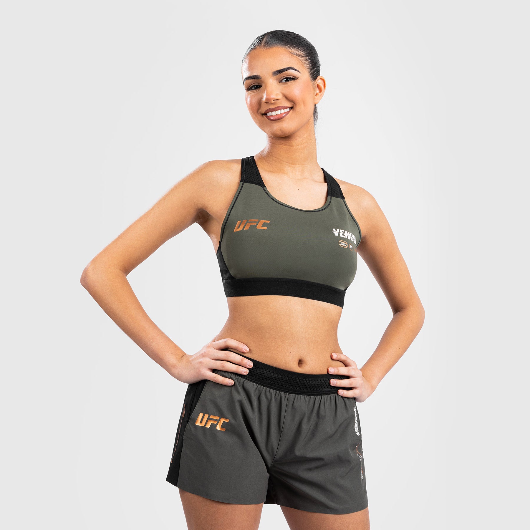 ufc-adrenaline-by-venum-fight-week-sport-bh-damen-khaki-bronze image 3