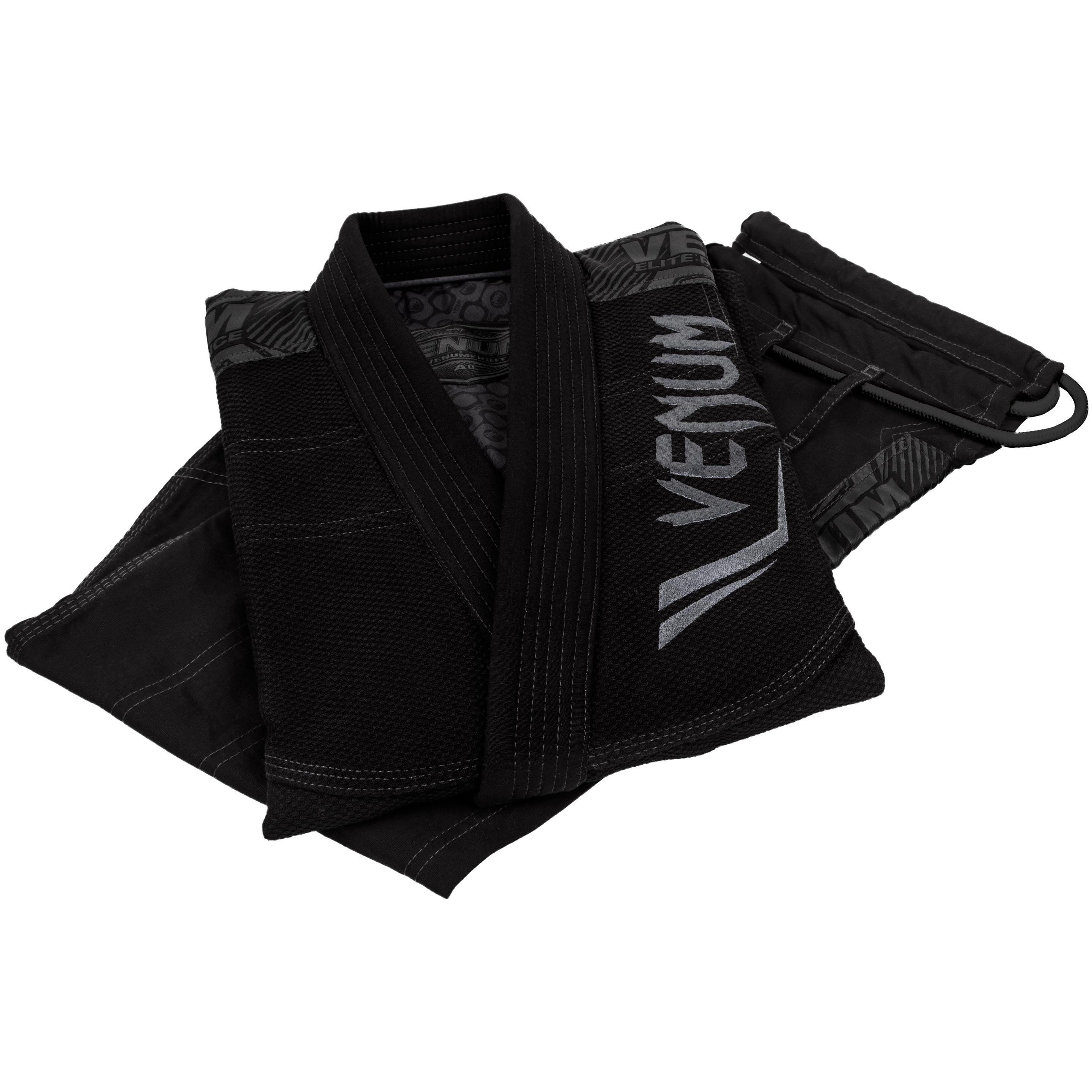 venum-elite-bjj-kampfanzug-gi-schwarz-schwarz image 3