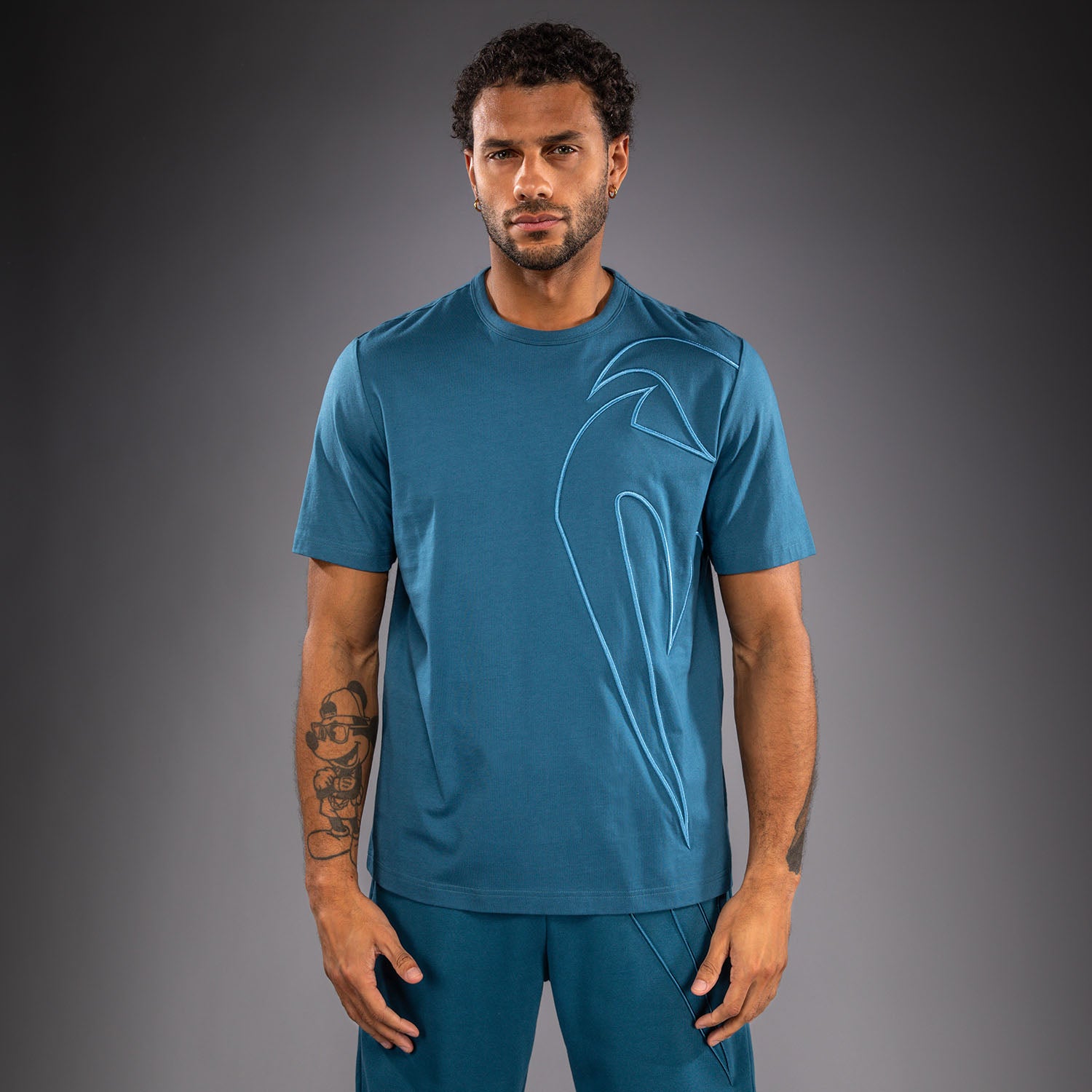 venum-giant-3d-t-shirt-baumwolle-ozeanblau-herren image 1