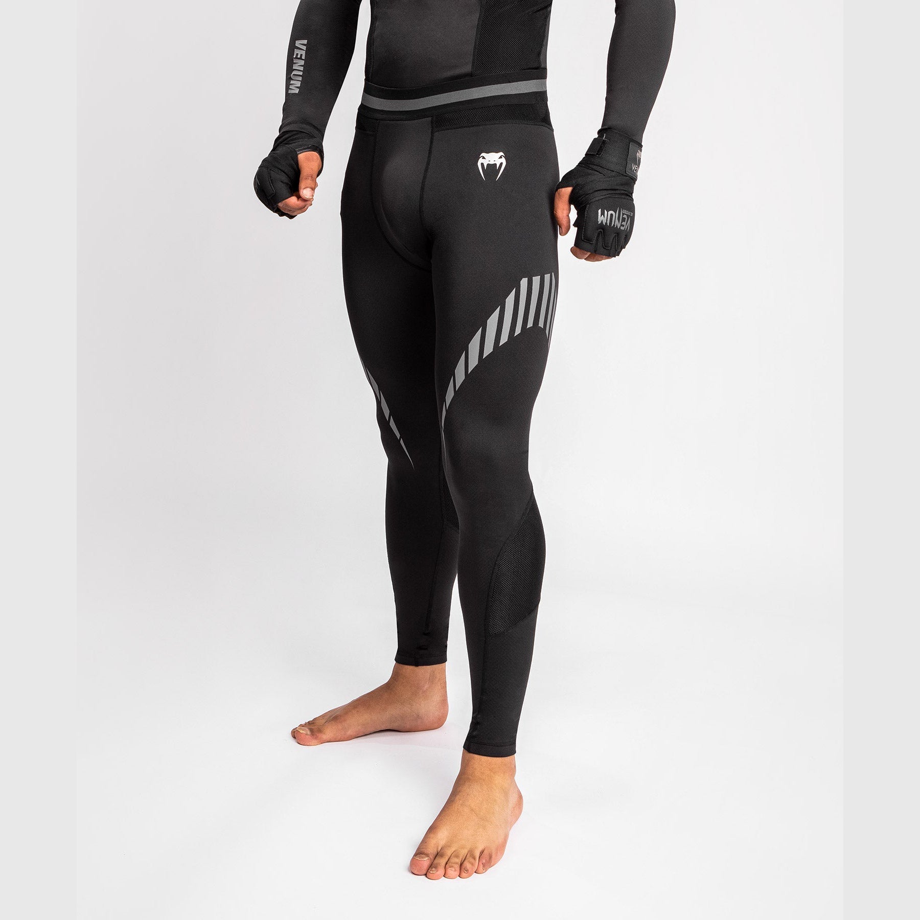 venum-jaws-2-0-spats-herren-schwarz-kompressionshose-mma-grappling-bjj image 1
