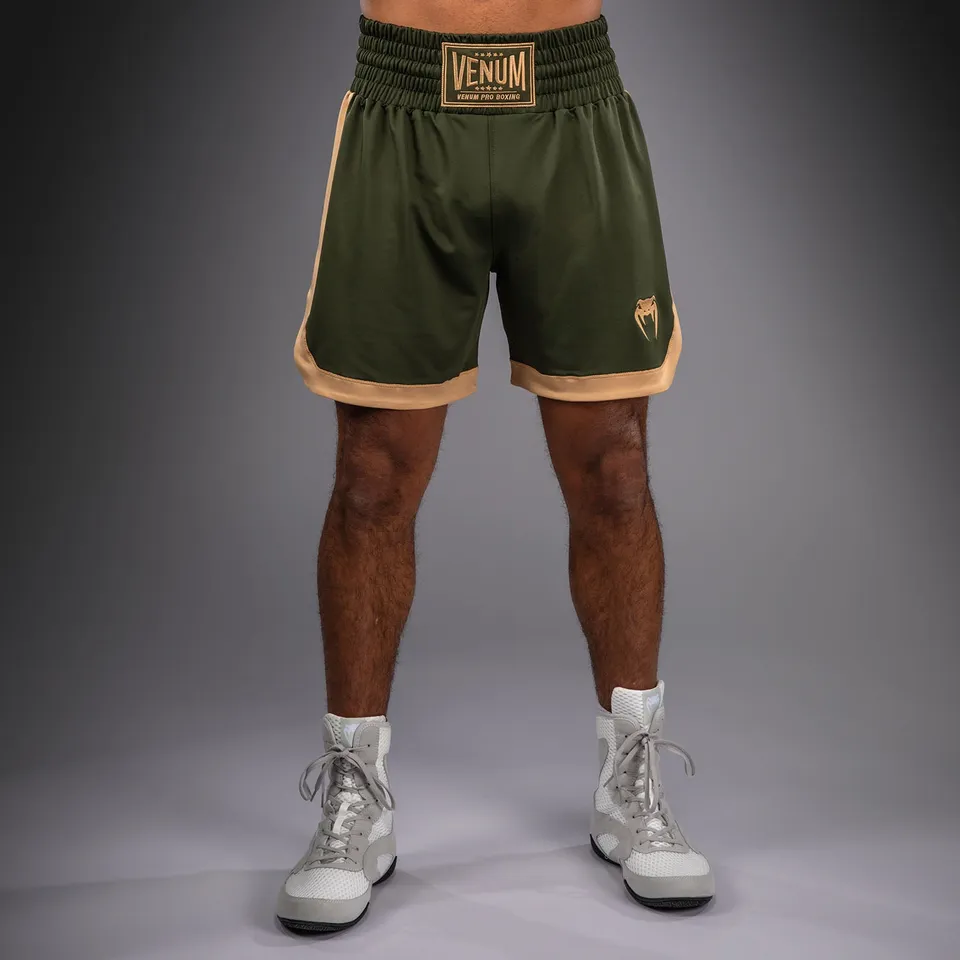 venum-classic-boxshorts-olivgr-n-sand image 1