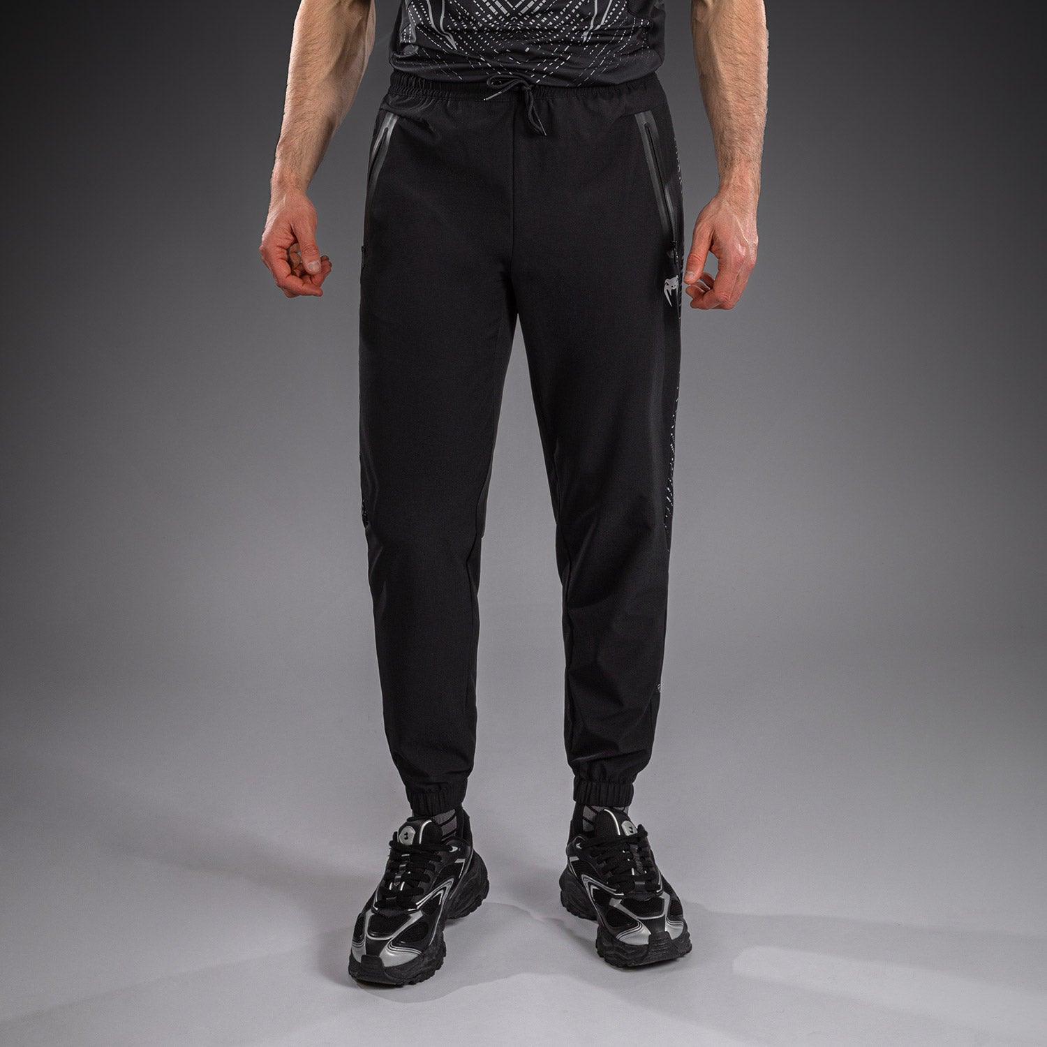 venum-midnight-fury-jogginghose-schwarz-grau-silber-herren image 1