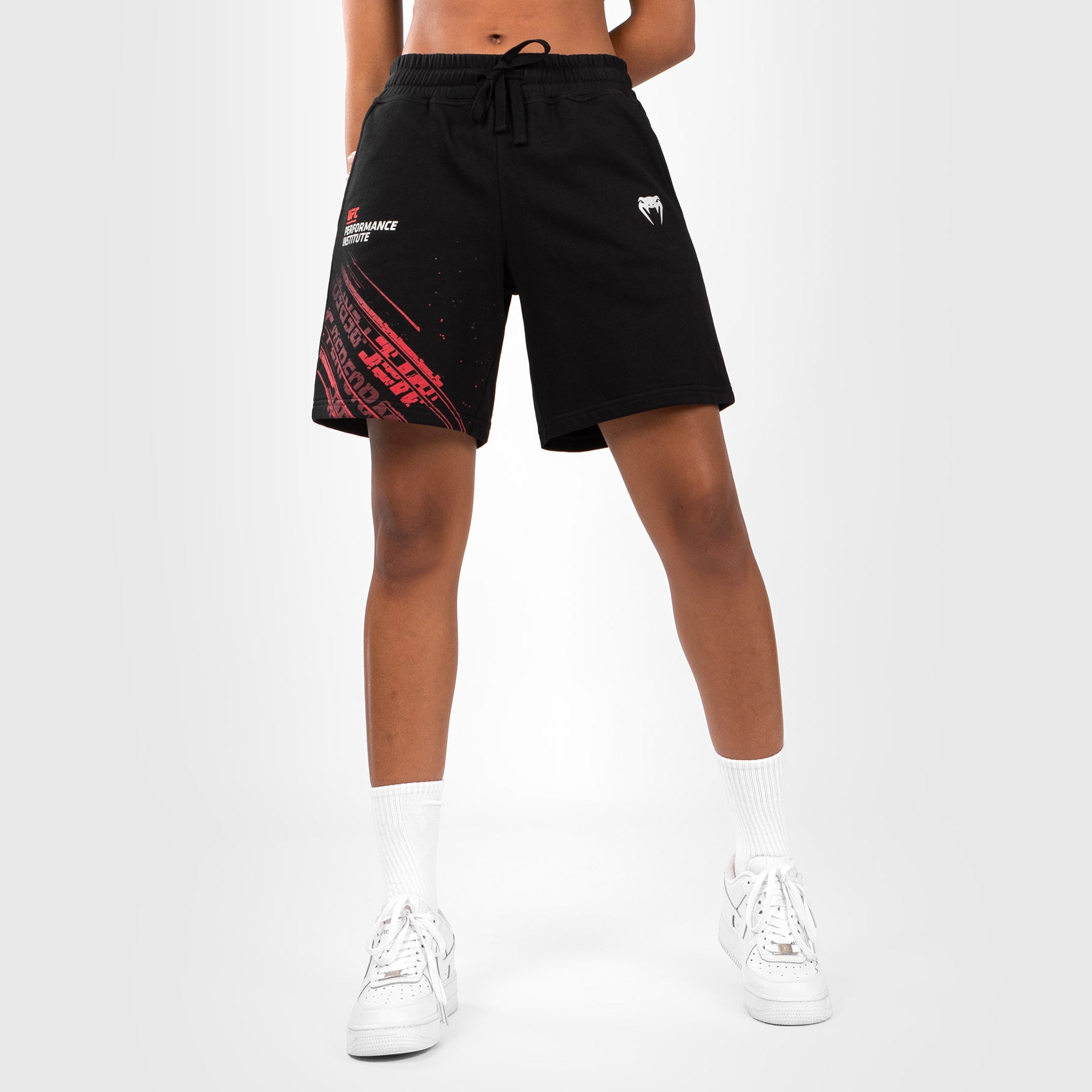 venum-ufc-performance-institute-2-0-cotton-short-damen-schwarz-rot image 8