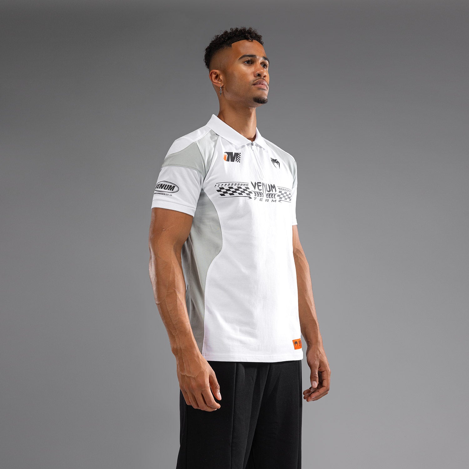 venum-motorsport-baumwoll-polo-schneewei image 3
