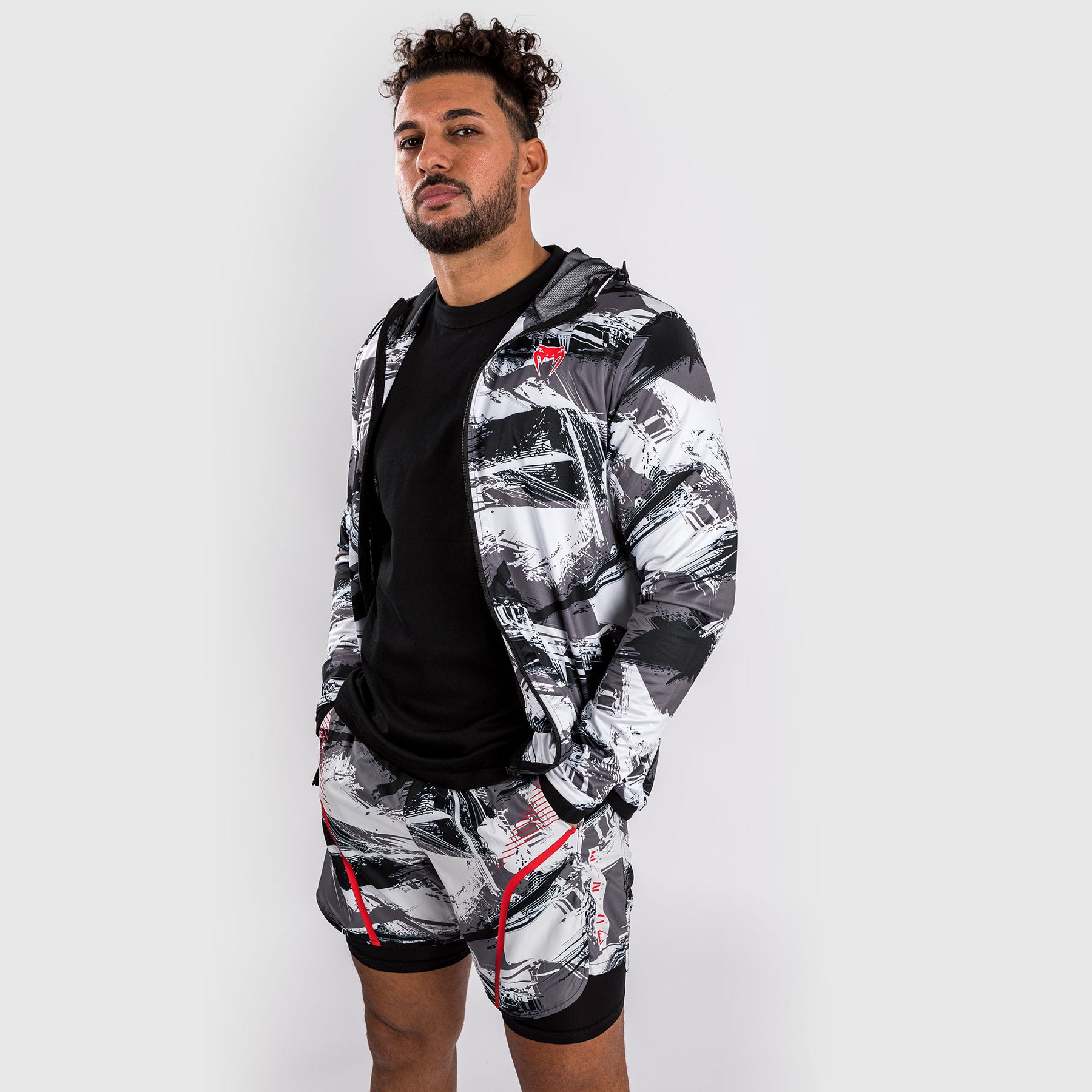 venum-electron-3-0-hoodie-mit-rei-verschluss-grau-rot-herren image 7