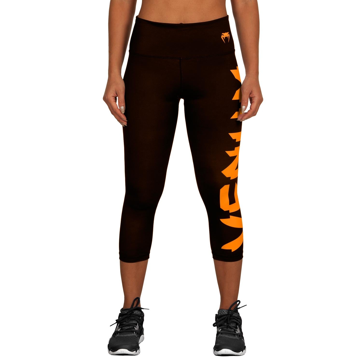 venum-giant-kurze-leggings-crops-schwarz-orange image 2