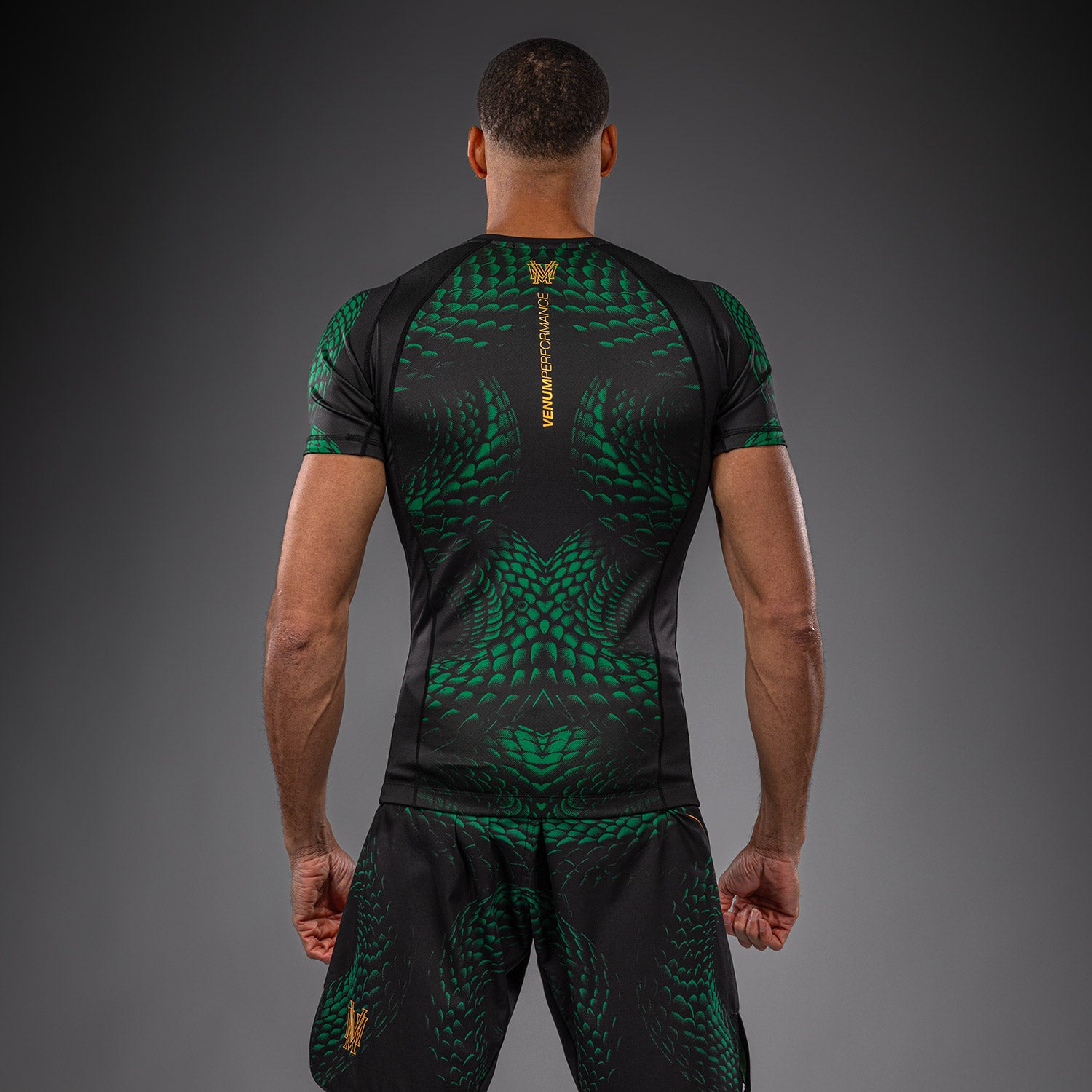 venum-matupa-kurzarm-rashguard-schwarz-gr-n-gold image 4