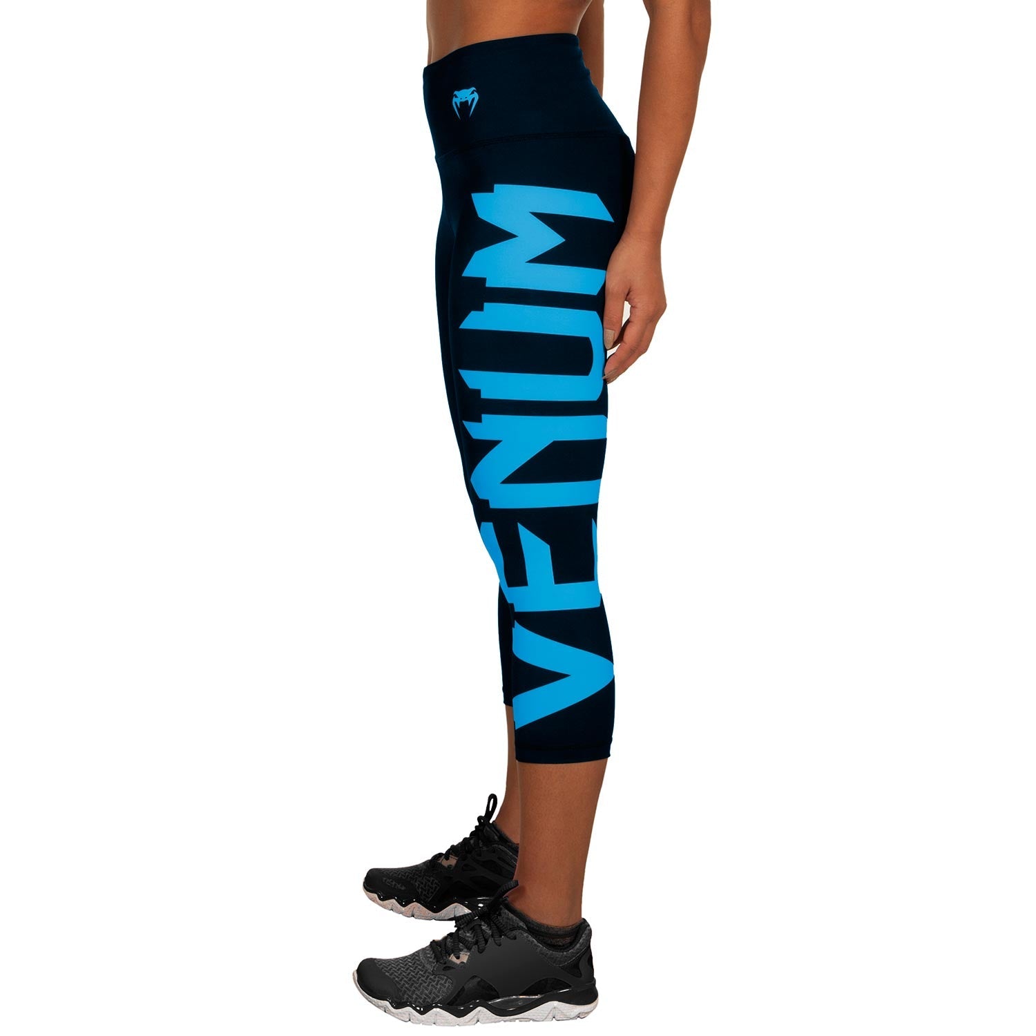 venum-giant-kurze-leggings-schwarz-cyan image 4