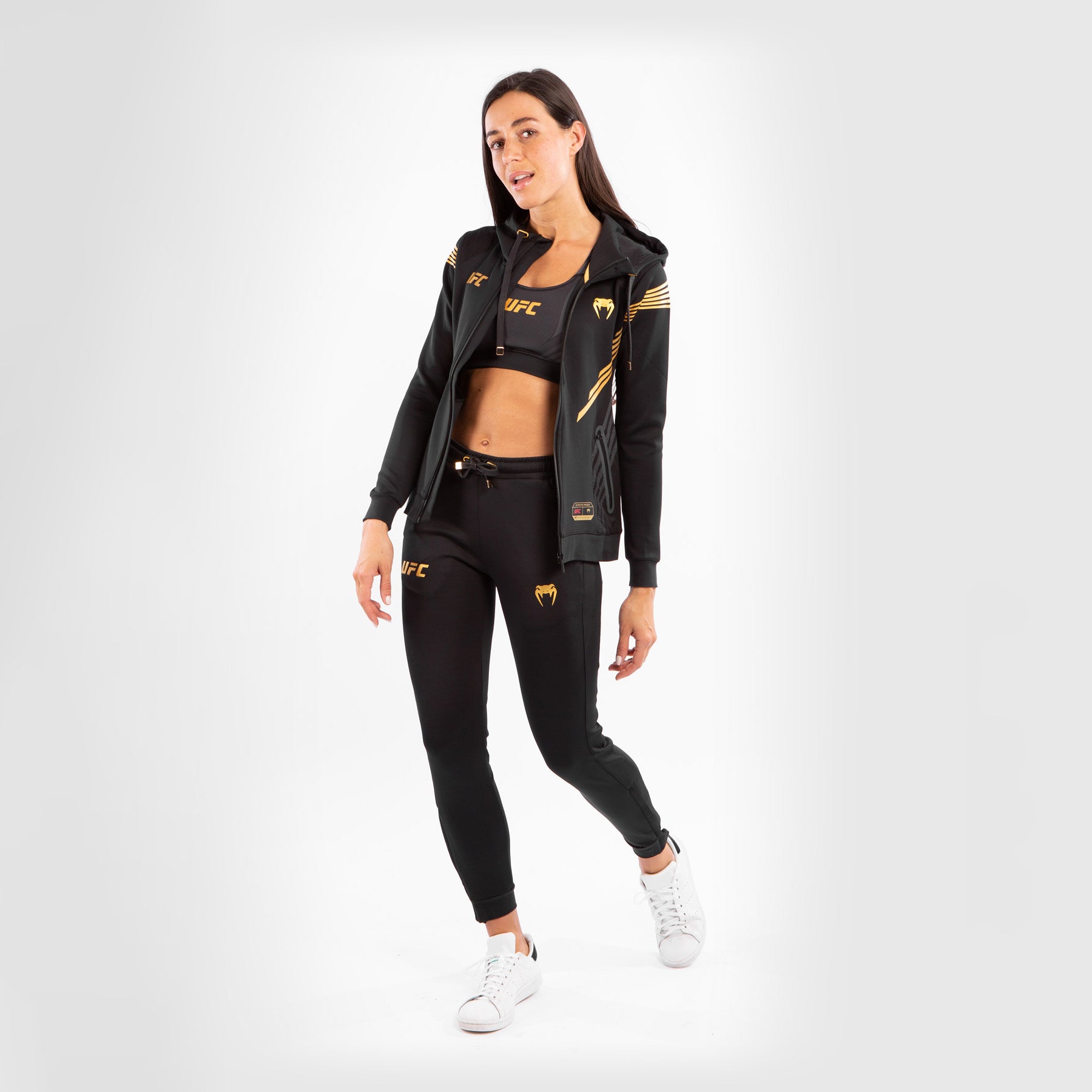 ufc-venum-authentic-fight-night-damen-walkout-pant-champion-schwarz-gold image 2