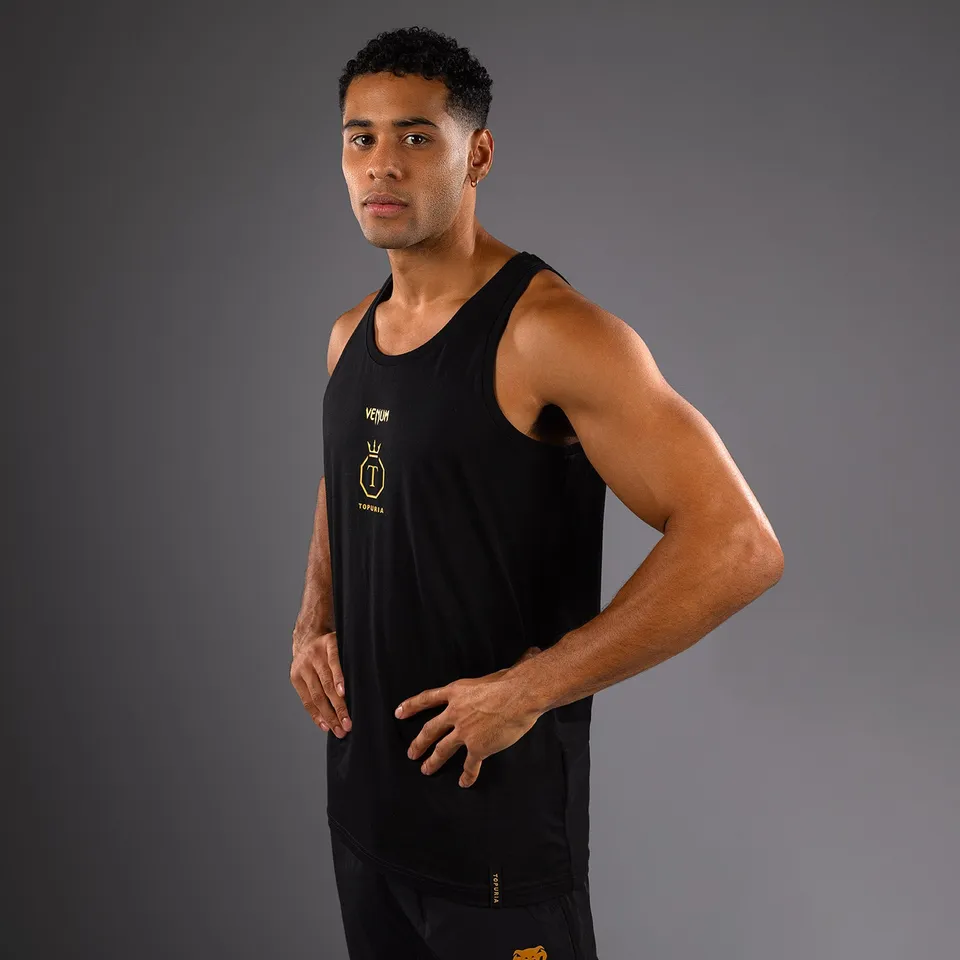 venum-x-topuria-unmatched-edition-tank-top-herren-schwarz-gold image 1